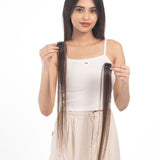 1 Clip Streaks Medium Chocolate Brown