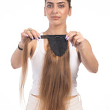 Wrap Around Ponytail Extensions Light Golden Brown